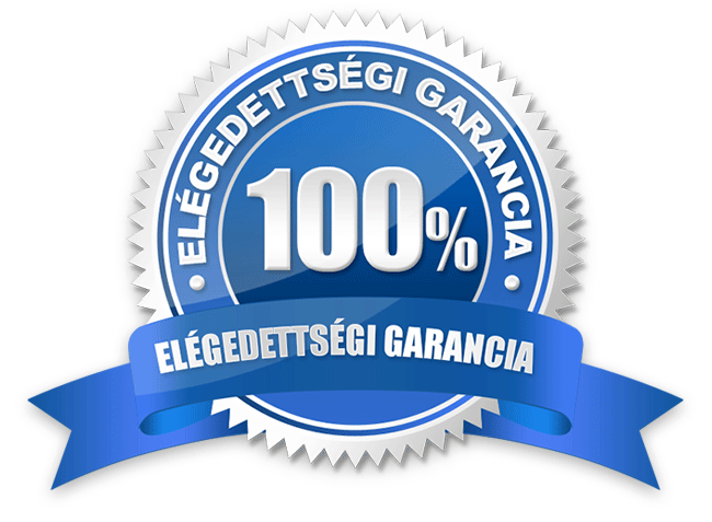 100% elégedettségi garancia embléma